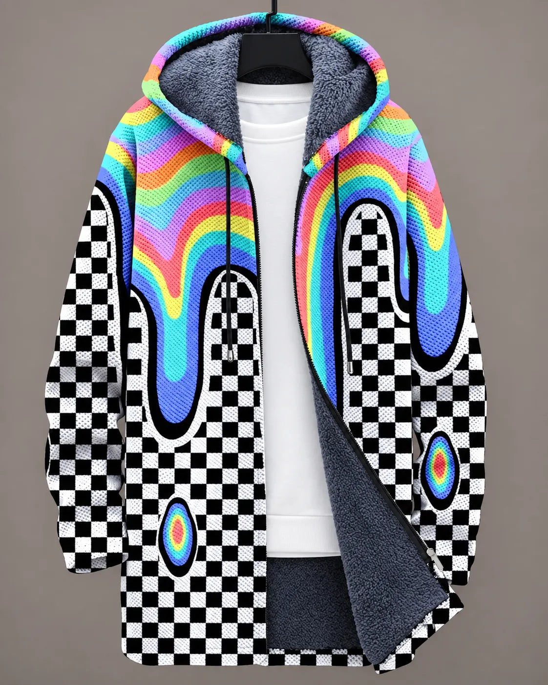 Serena Vibrant Mosaic Hooded Jacket