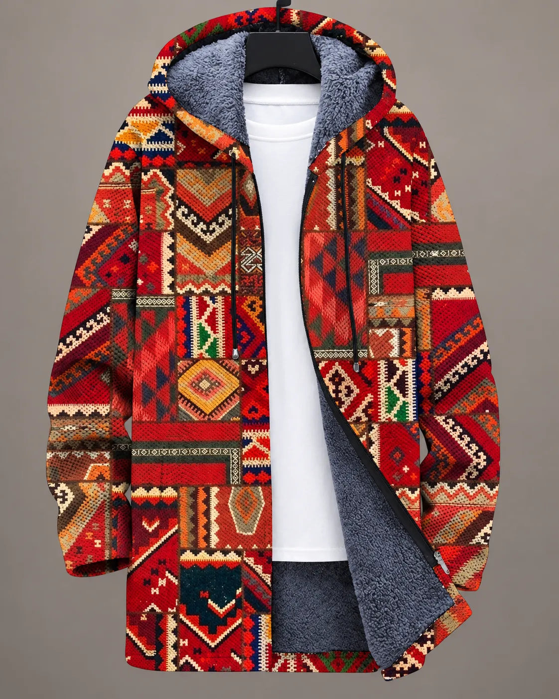 Serena Vibrant Mosaic Hooded Jacket