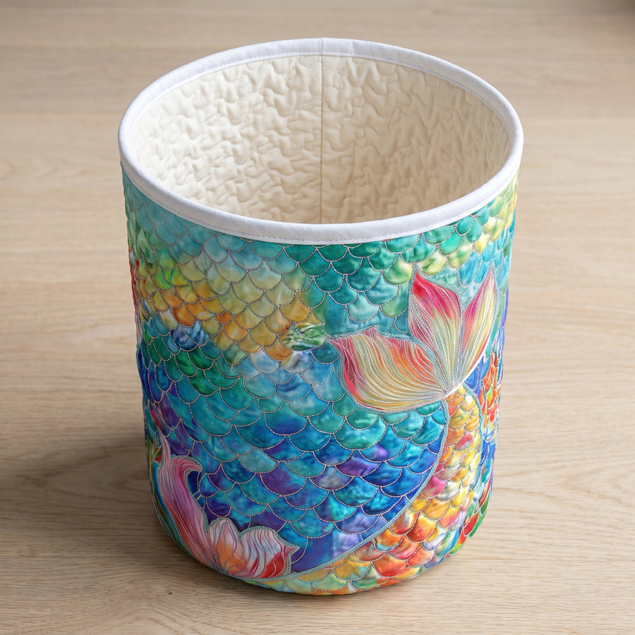Marine Sparkle Quilted Basket