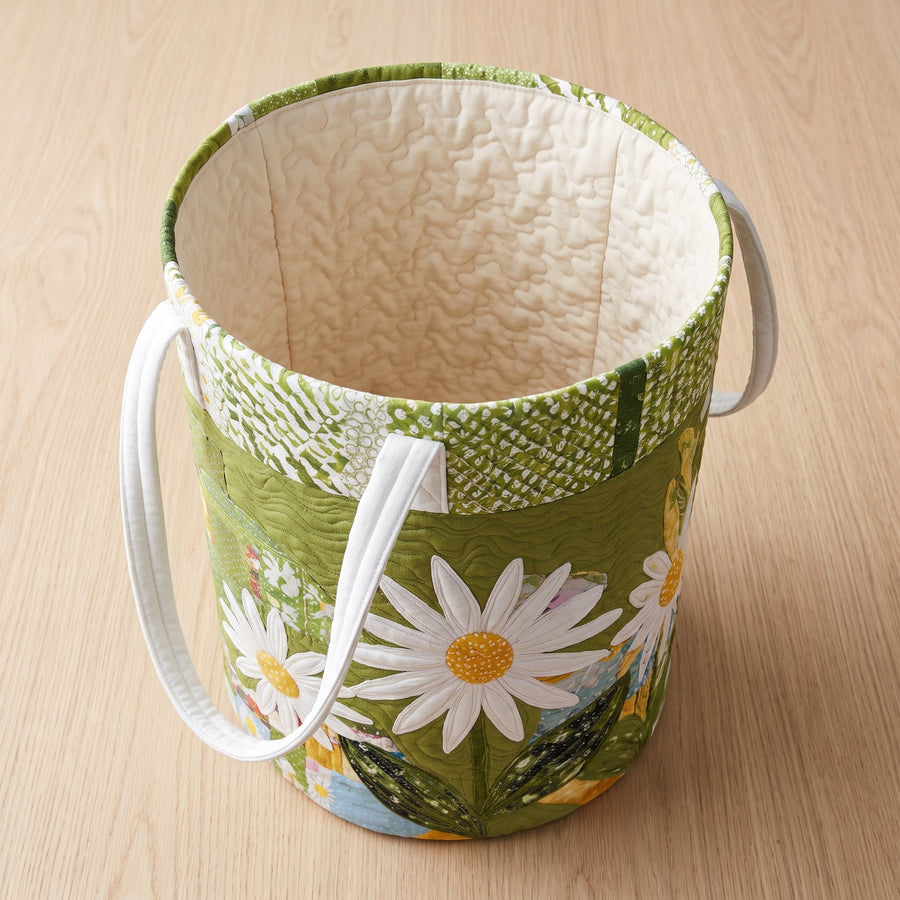 Sunny Stems Quilted Basket