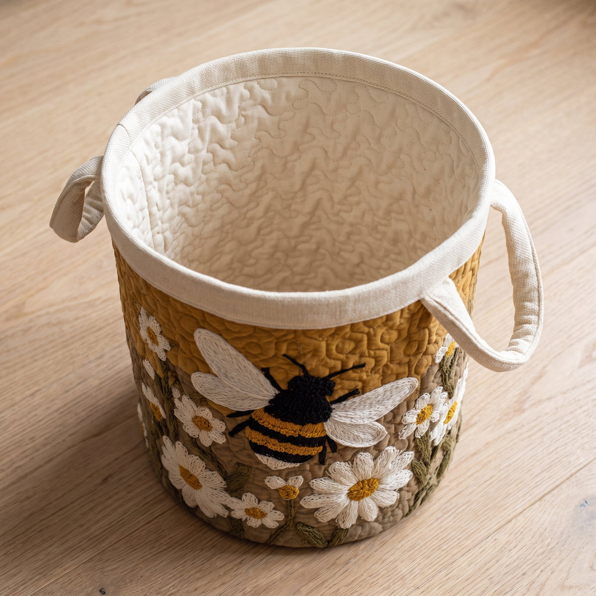 Daisy & Bee Quilted Basket