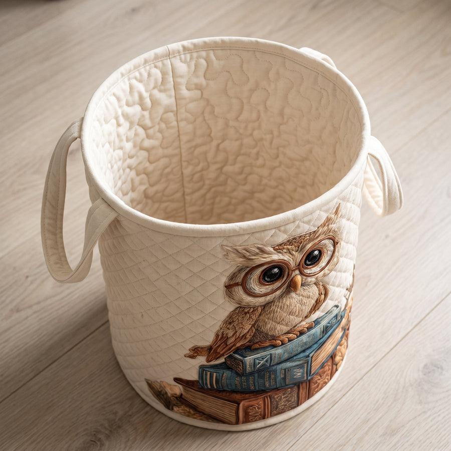 Owl Quilted Basket