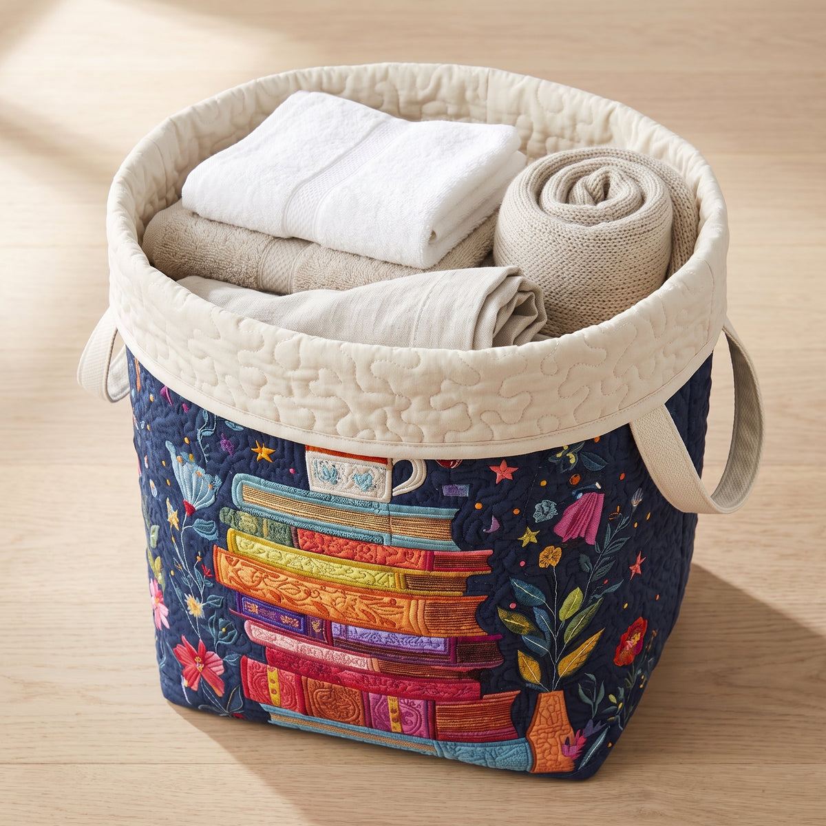 Dreamy Pages Quilted Basket
