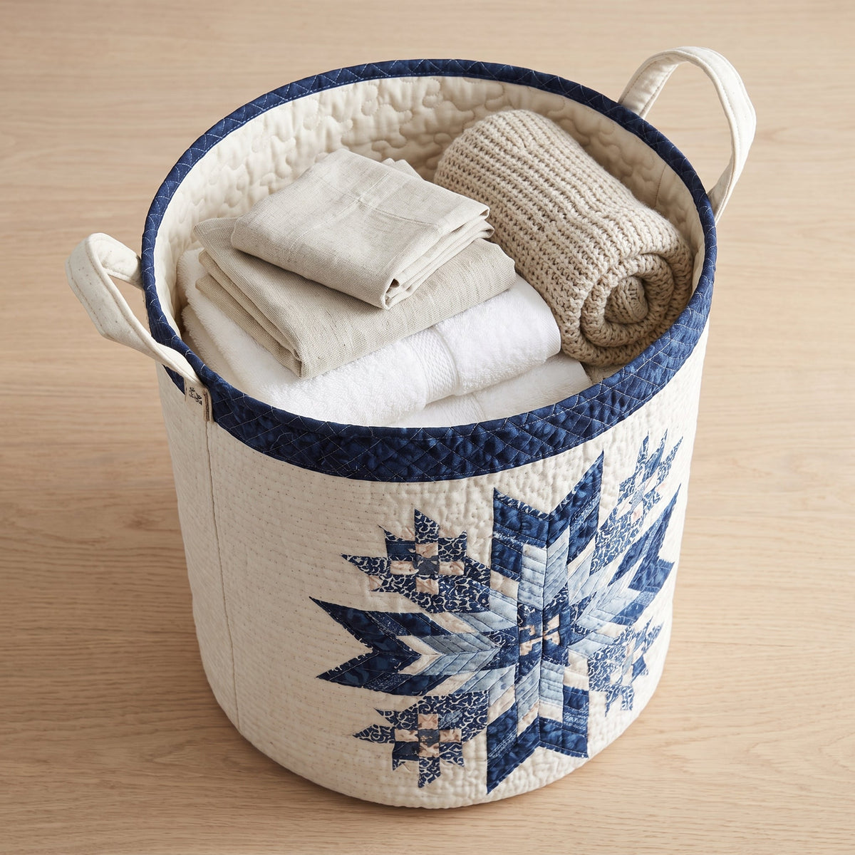 Snowflake Quilted Basket
