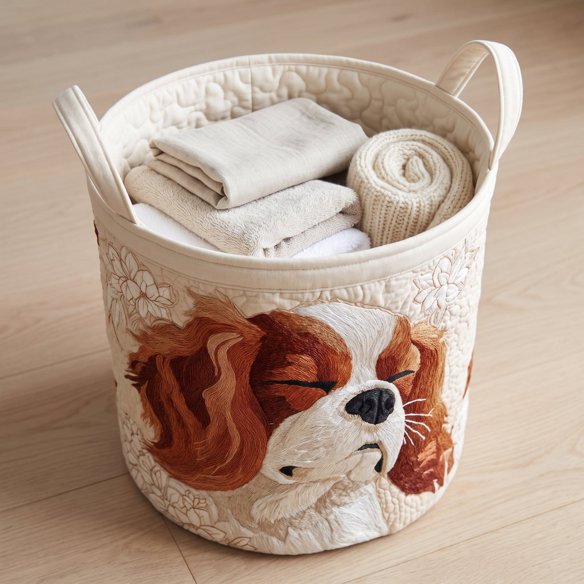 Cavalier King Charles Laundry Basket