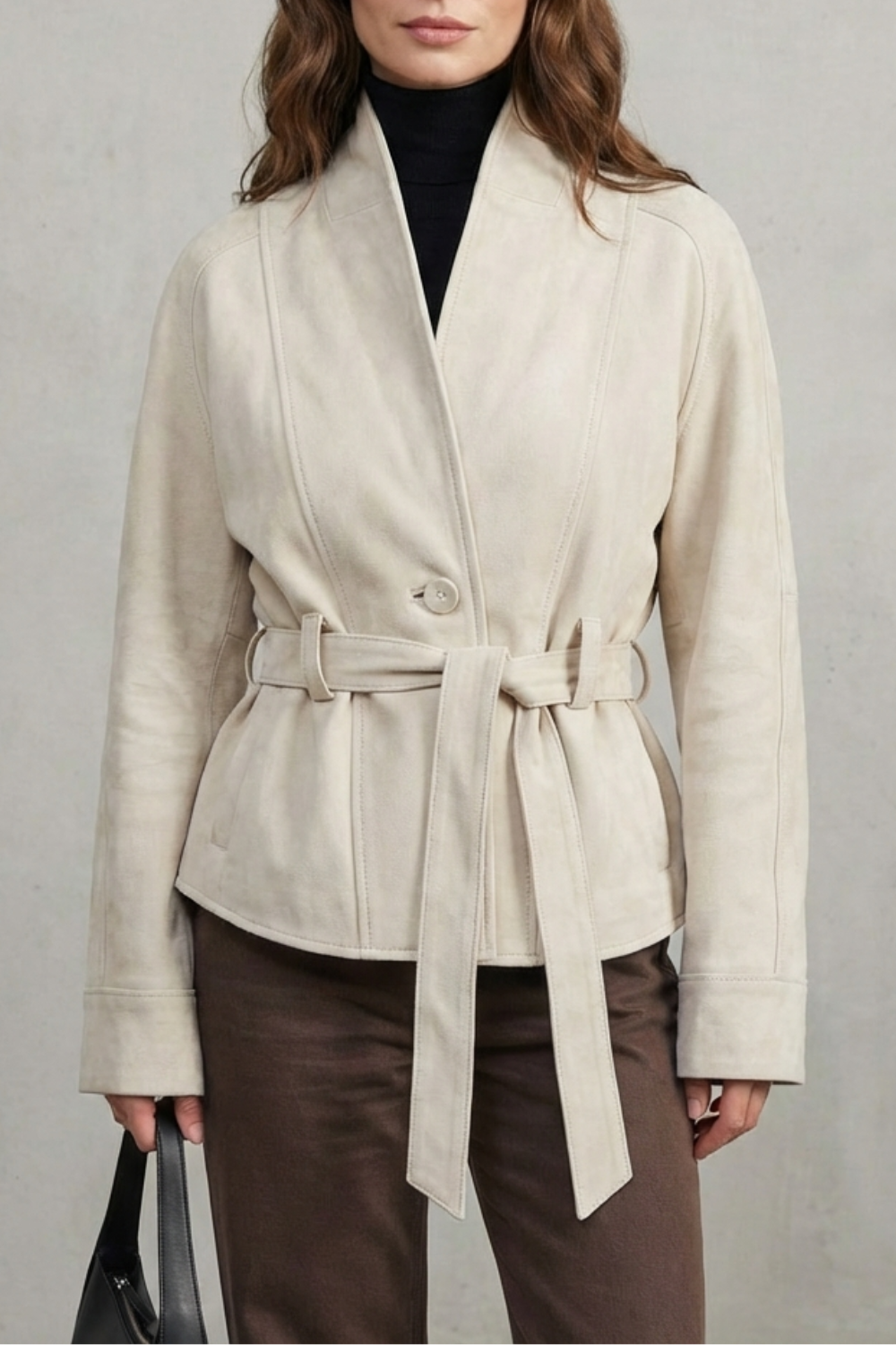 Alette | Women's Cropped Double-Breasted Wool Jacket French Elegance