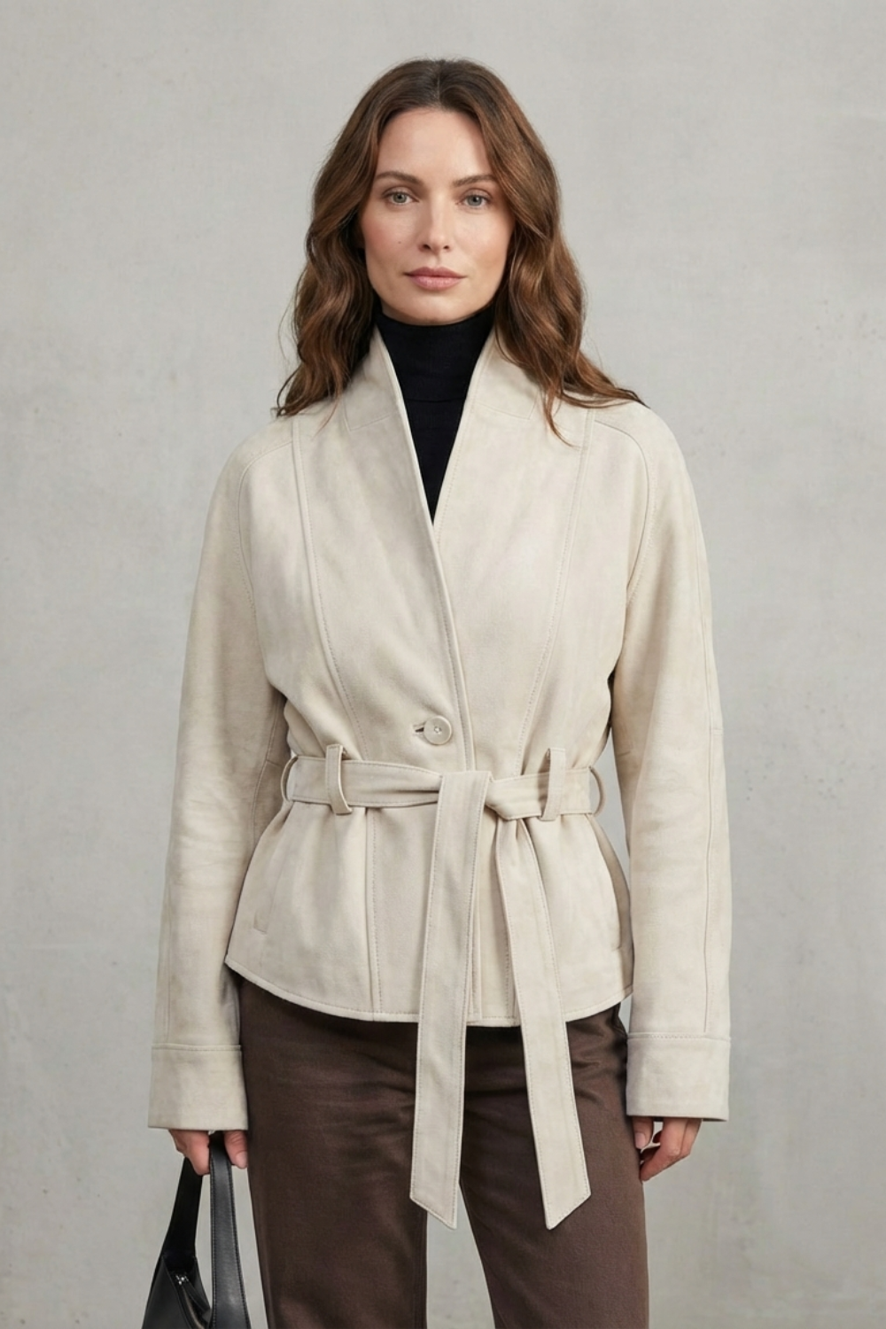 Alette | Women's Cropped Double-Breasted Wool Jacket French Elegance