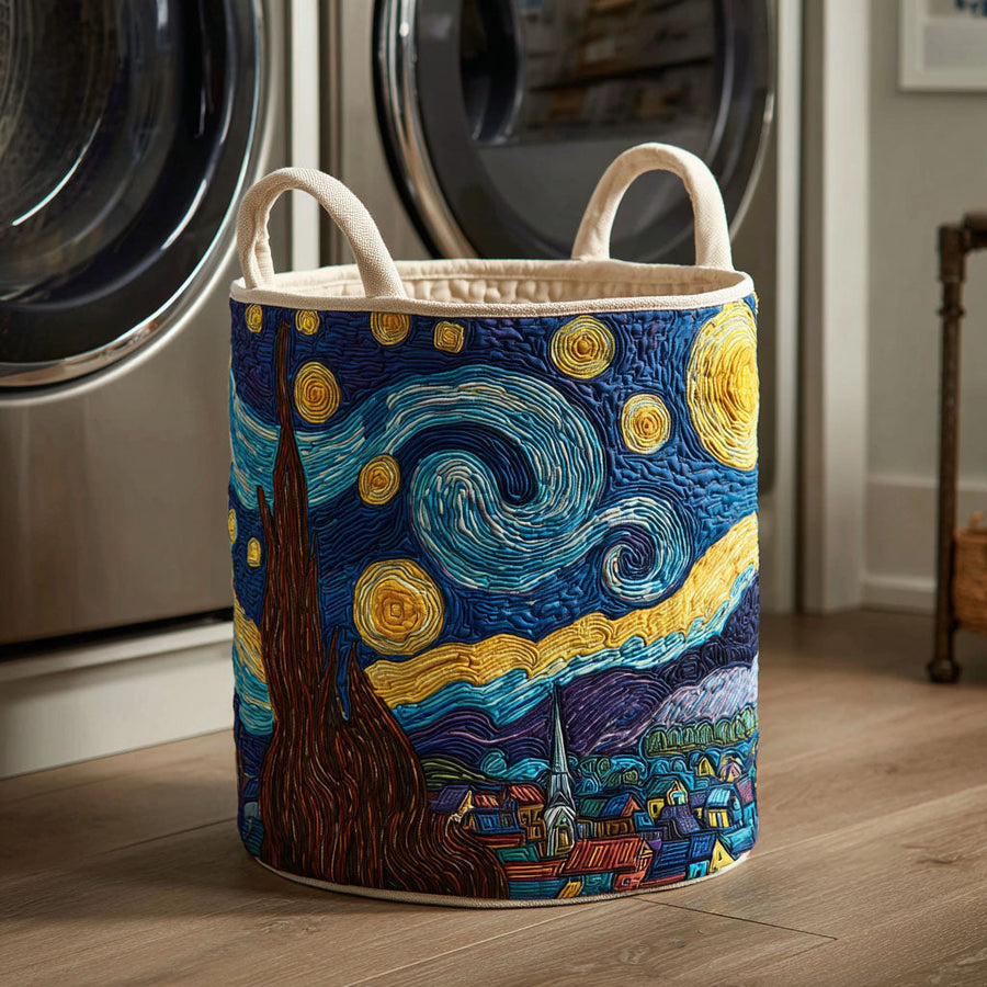 Starry Night Laundry Basket