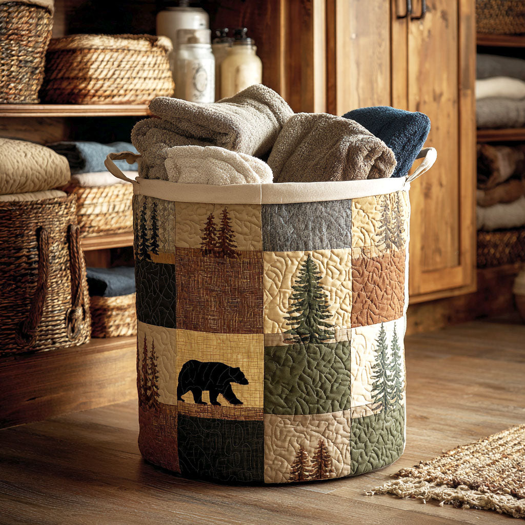 Forest Corner Quilted Basket