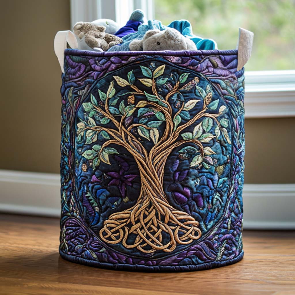 Forest Spirit Quilted Basket