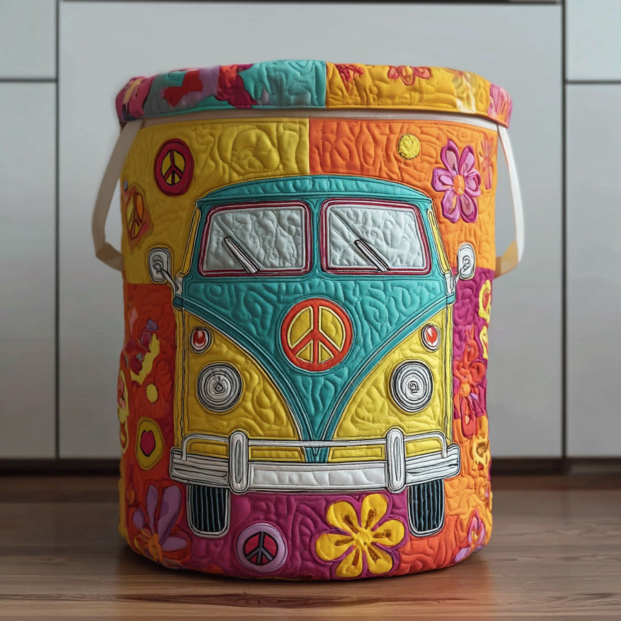 Hippie Style Quilted Basket