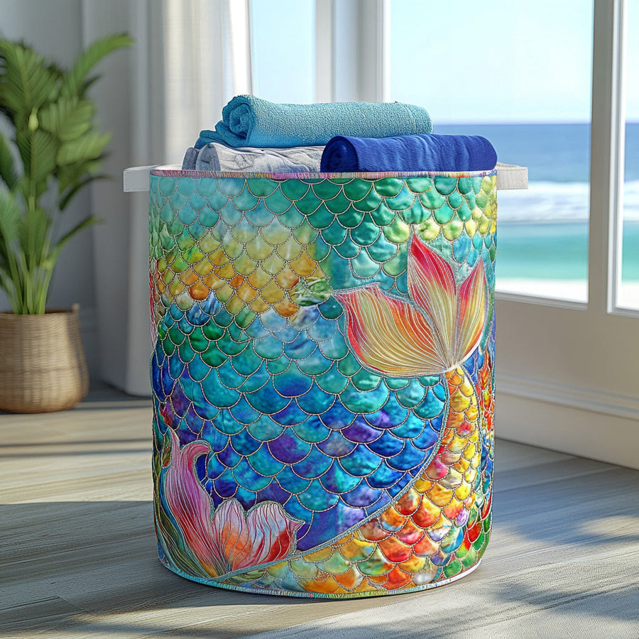 Marine Sparkle Quilted Basket