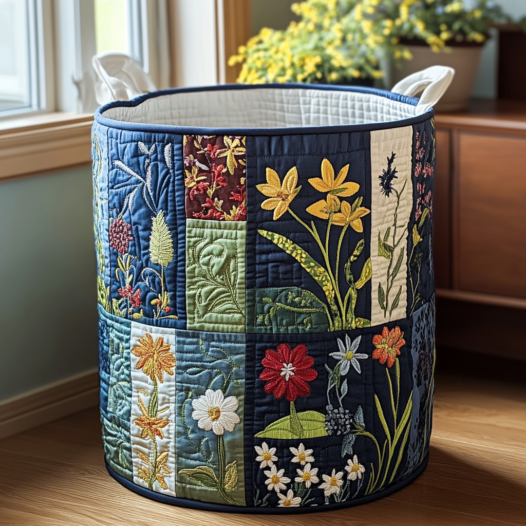 Natural Happiness Quilted Basket