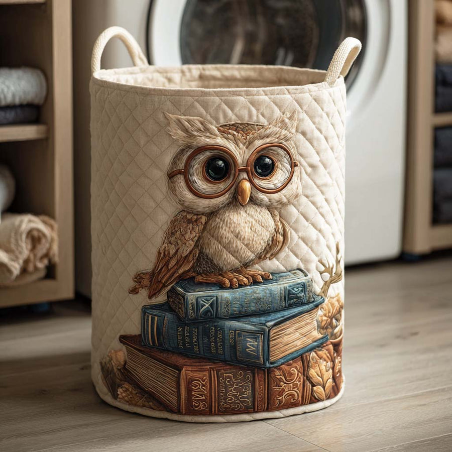 Owl Quilted Basket