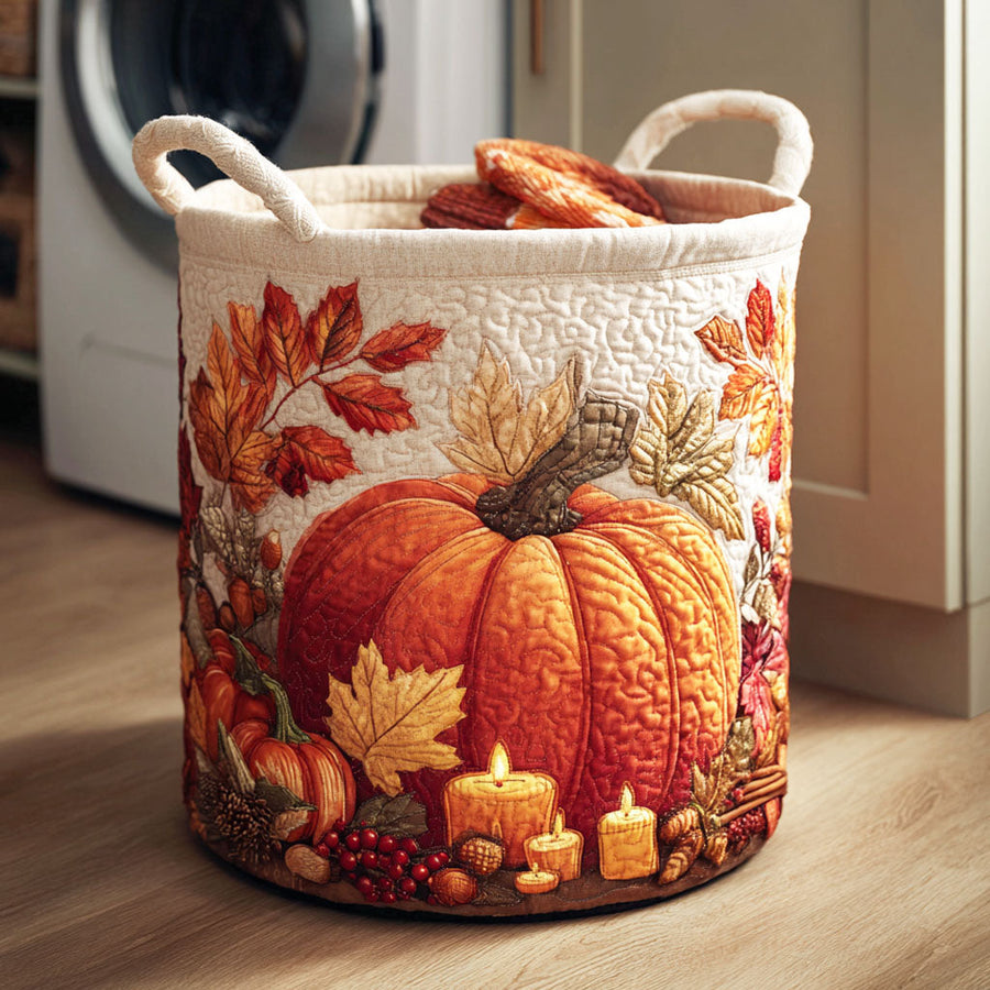 Pumpkin Quilted Basket