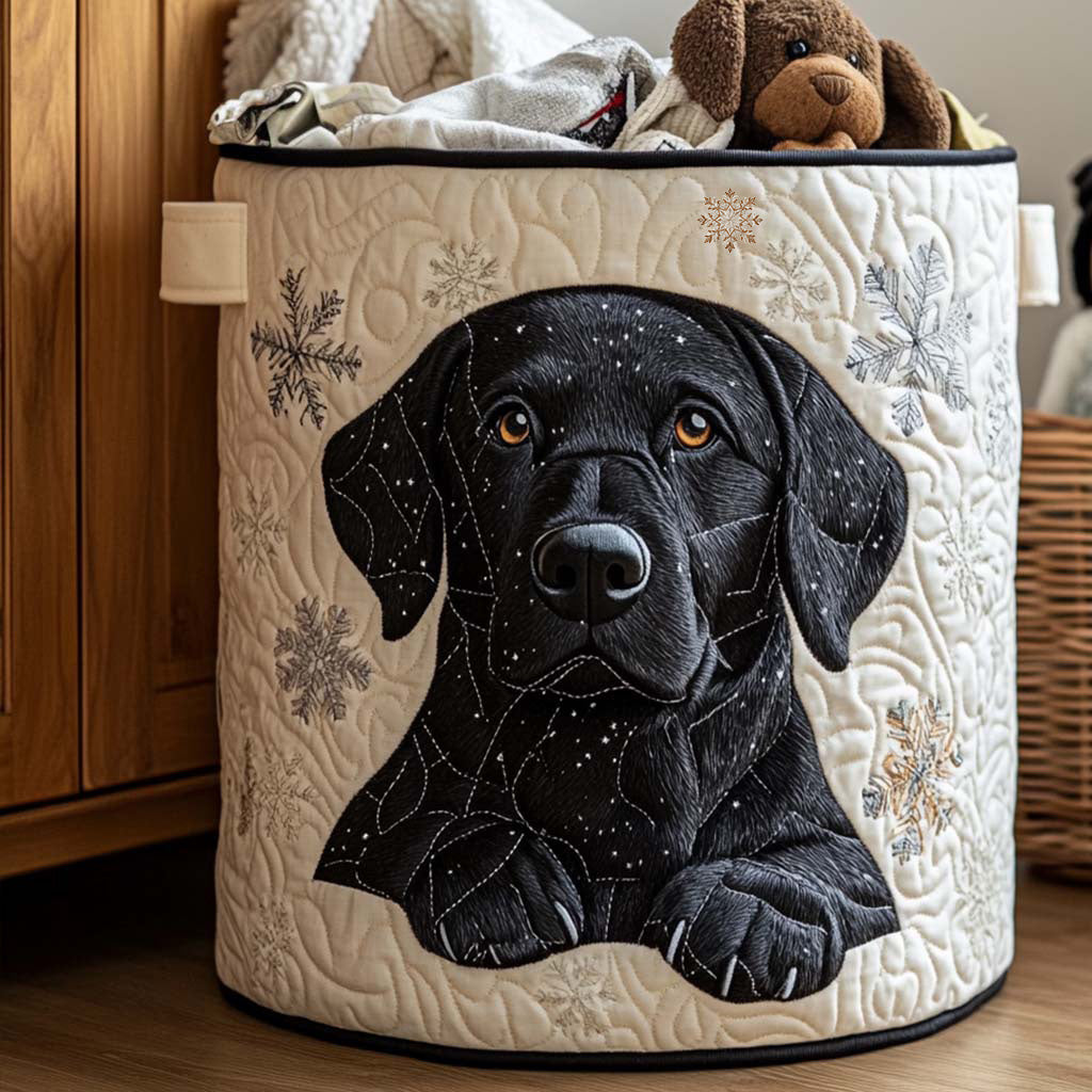 Snow Friends Quilted Basket