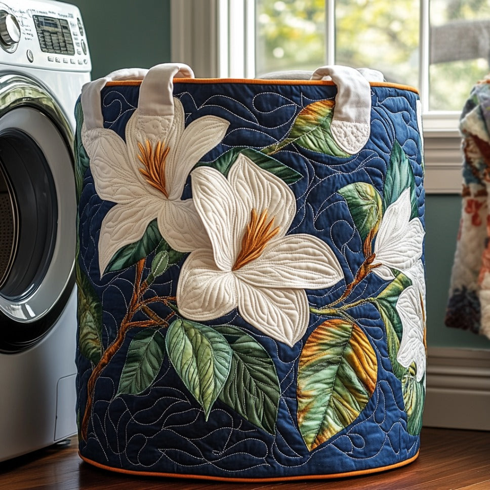 Soft Magnolia Quilted Basket