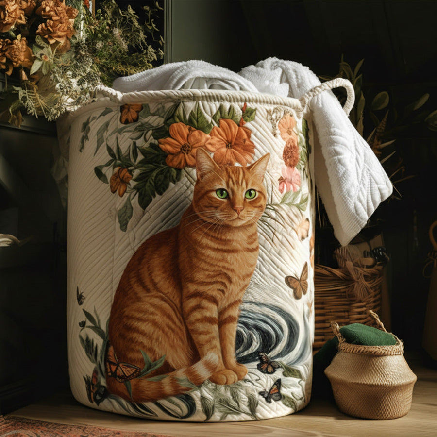 Warm Yellow Quilted Basket