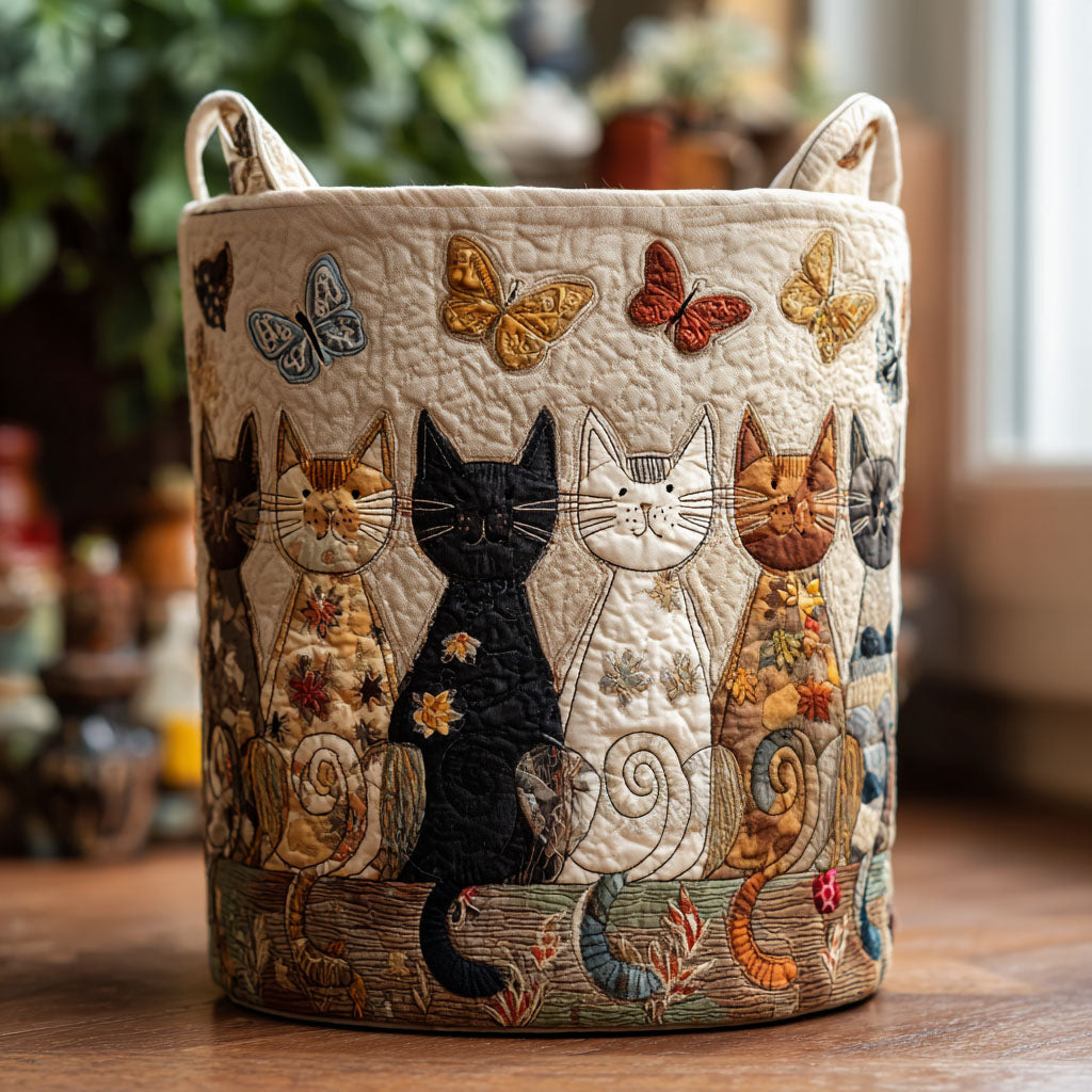 Whiskers Quilted Basket