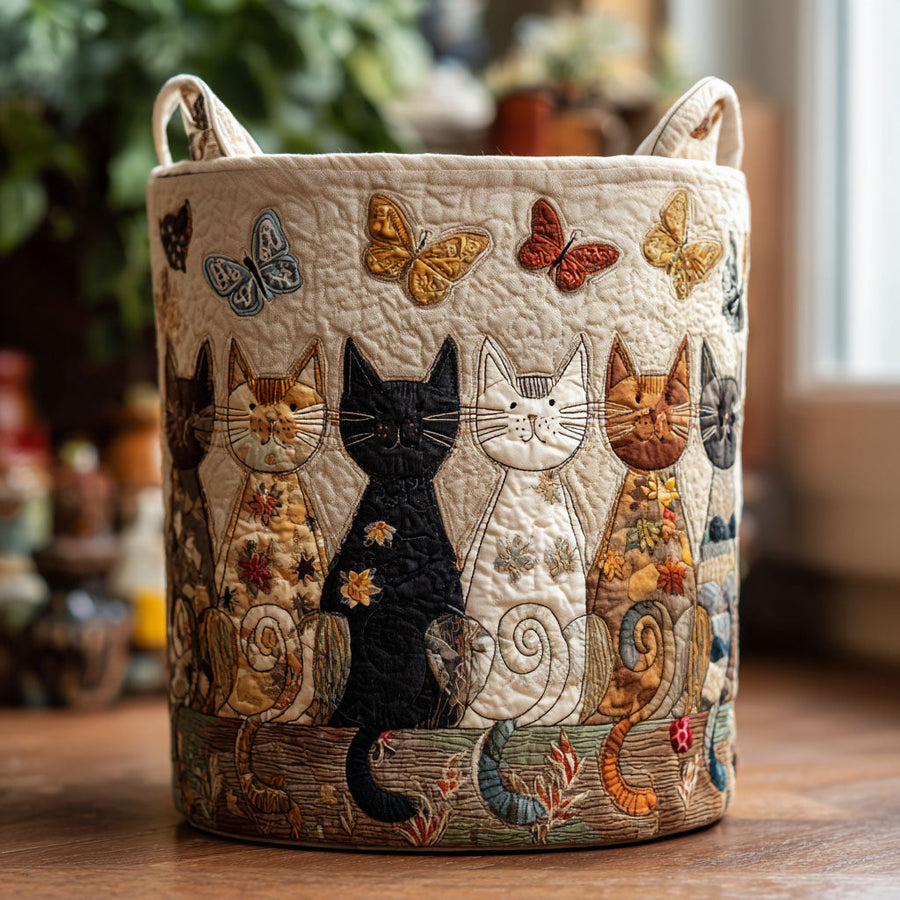 Whiskers Quilted Basket
