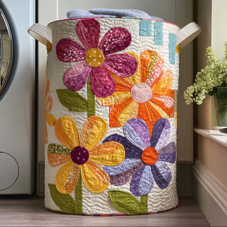 Wildflower Dance Quilted Basket