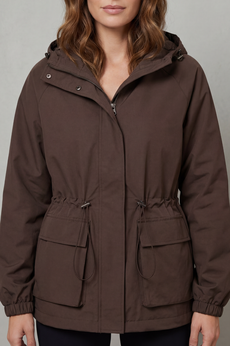 Ravelle | Women's Utility Style Drawstring Waterproof Jacket