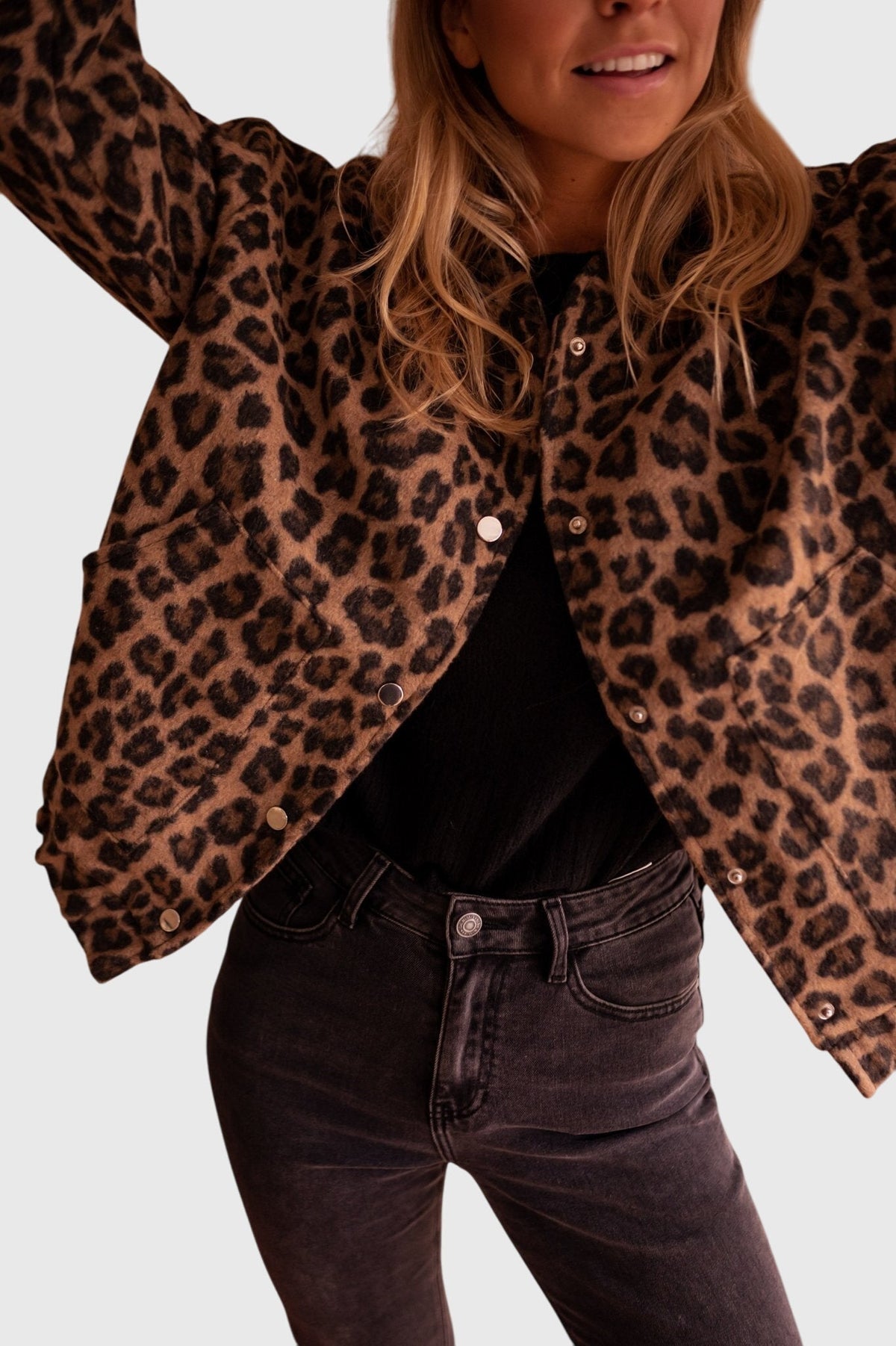 Elodie | Women's Stylish Leopard Print Jacket