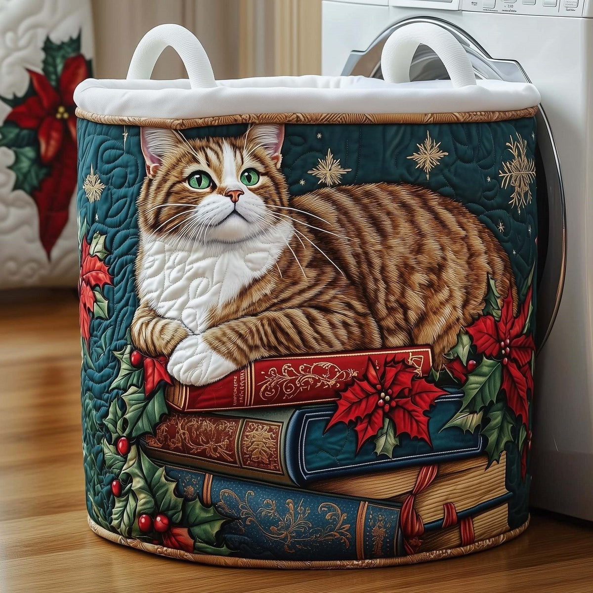 The Cat Lover's Basket – Handmade Quilted Laundry Basket