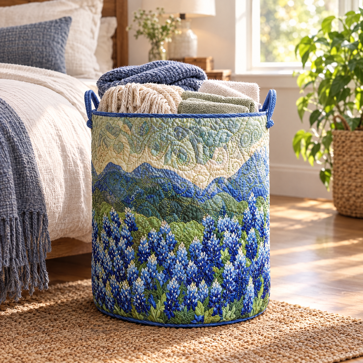 Texas Spring Quilted Basket