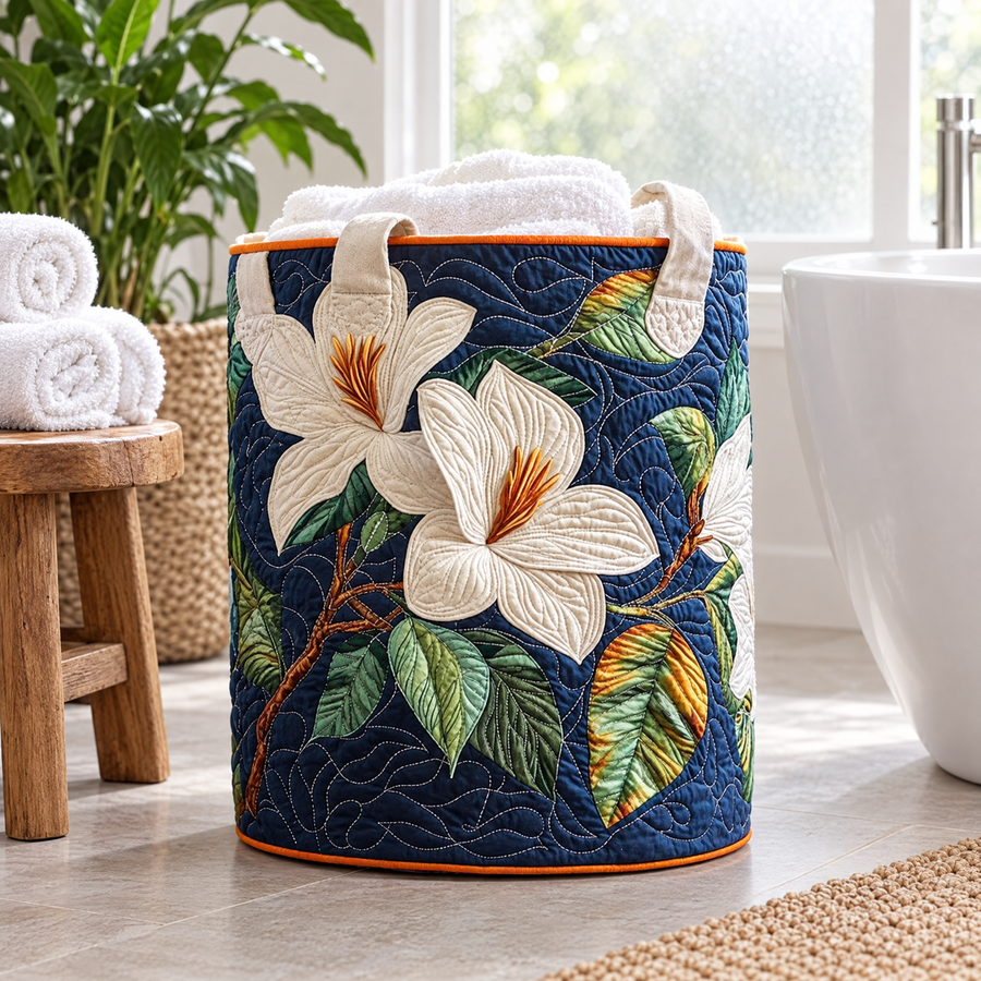 Soft Magnolia Quilted Basket