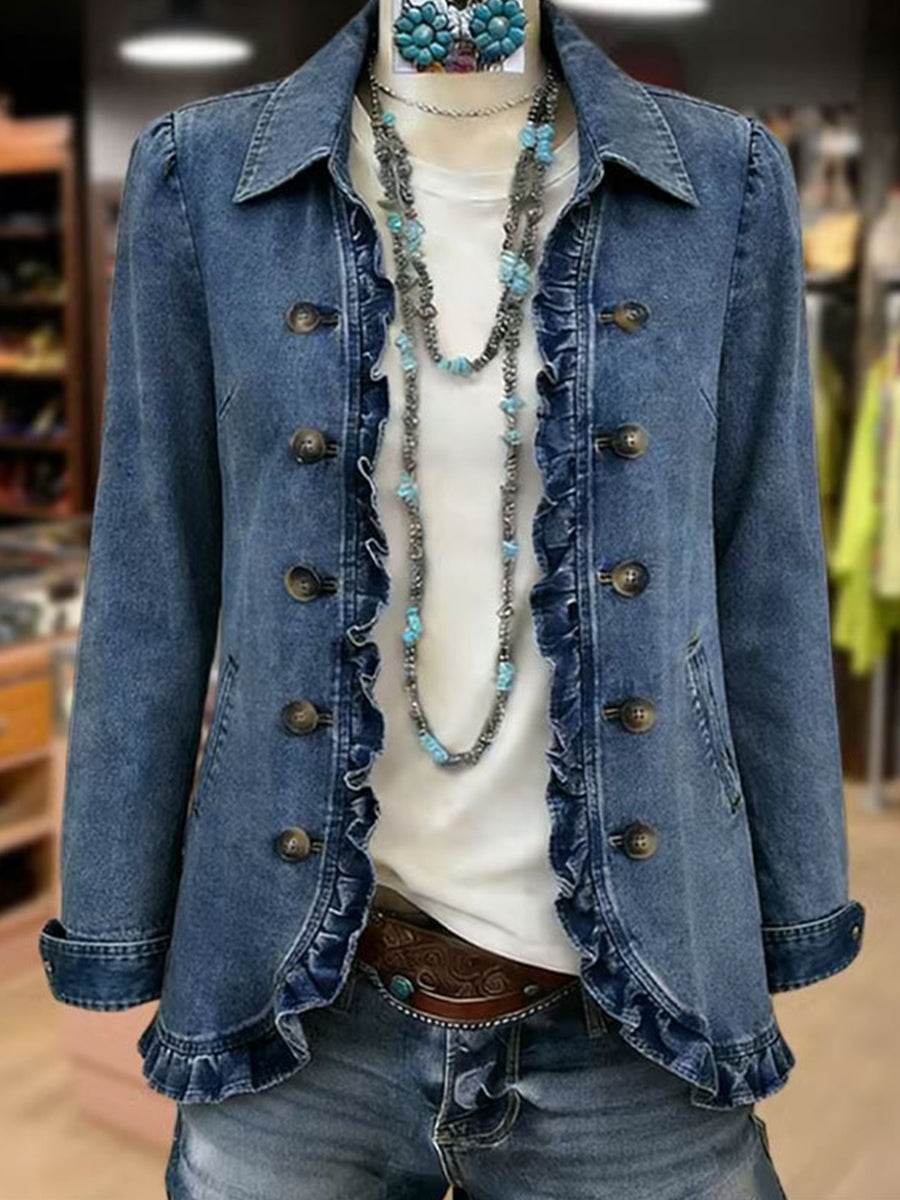 Ruffelle | Women's Ruffled Jacket