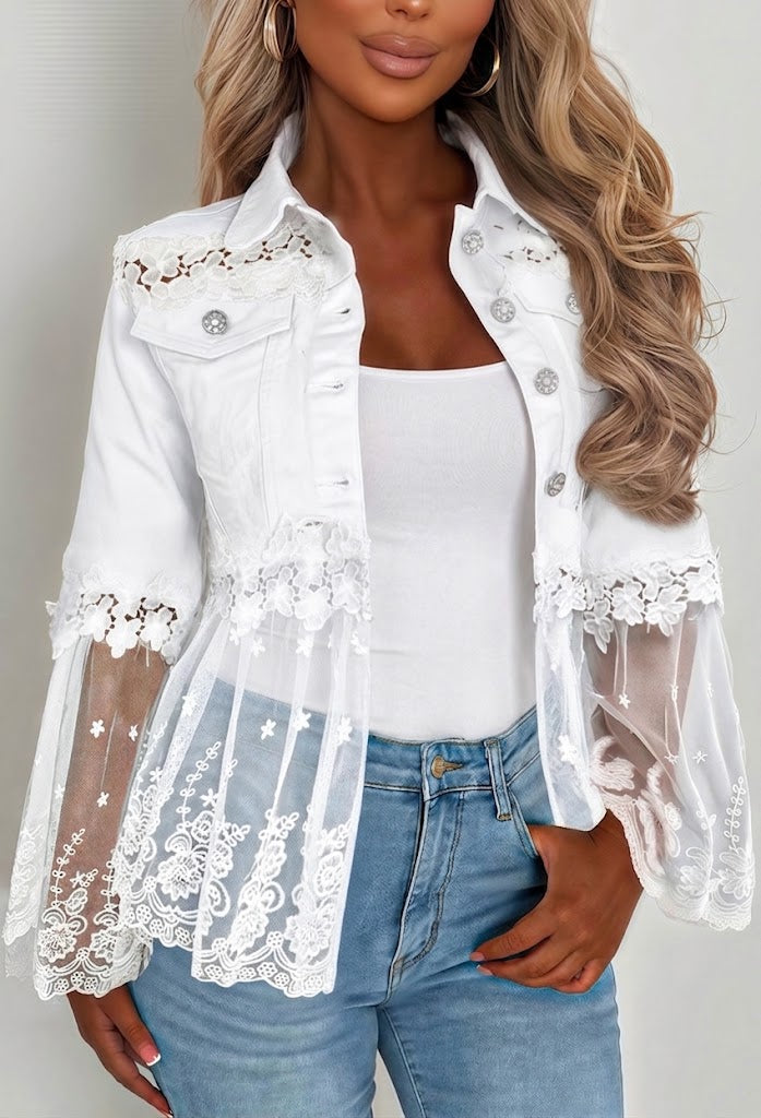 Sunnelace | Women's Lace-Panel Jacket